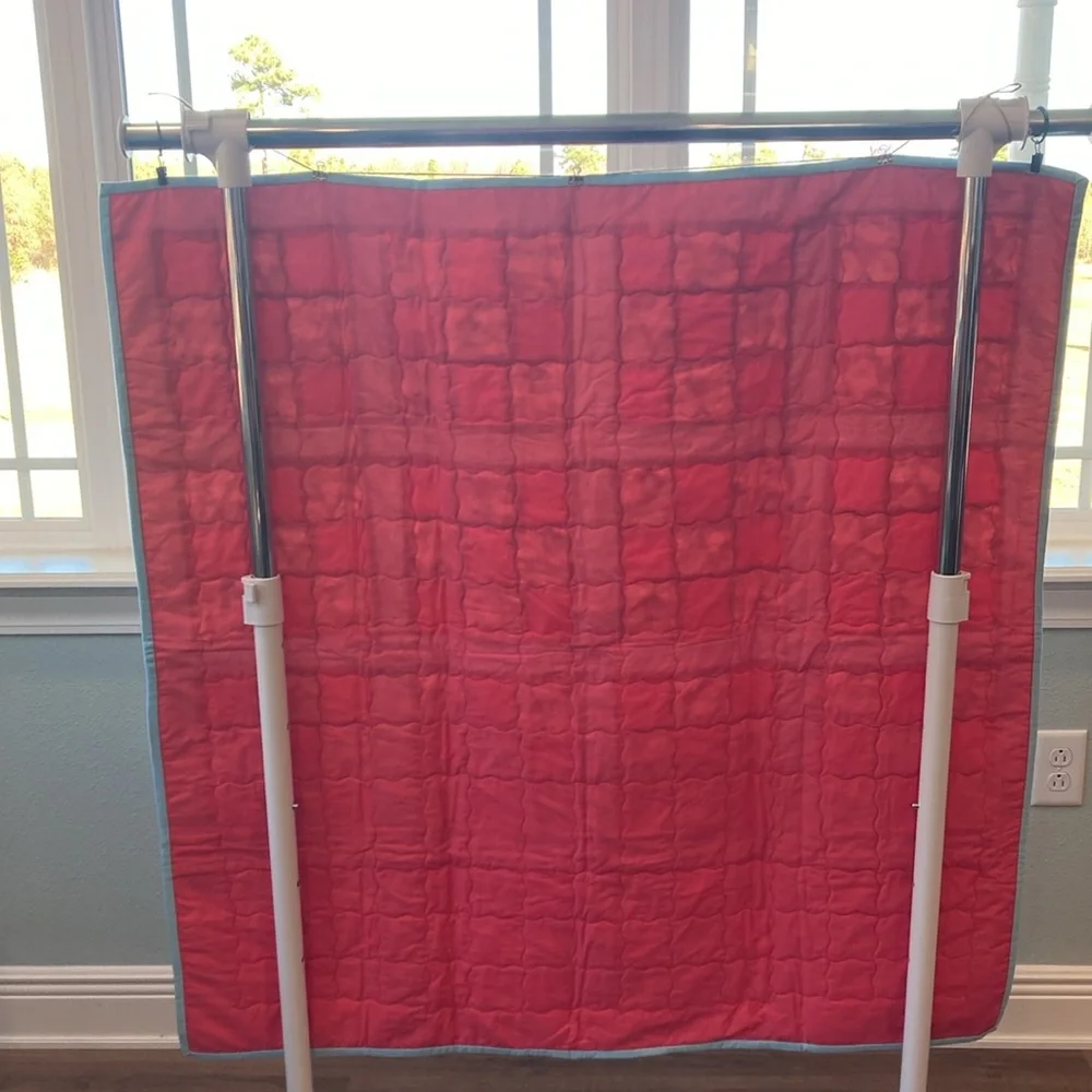 Handmade Santa 9 Patch Lap or Crib Quilt